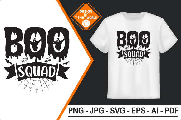 Boo Squad Halloween SVG Graphics & Print Templates