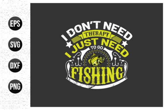 Fishing Typographic T Shirt Design