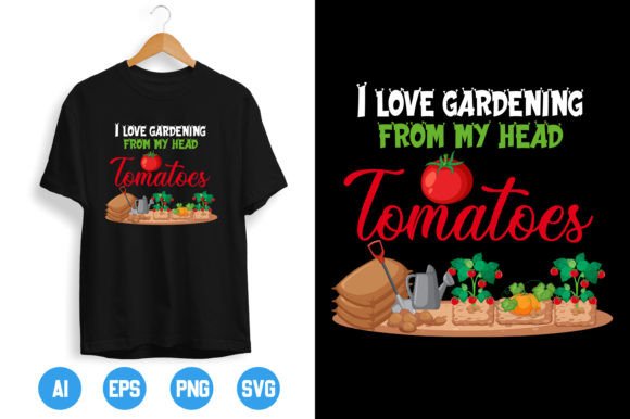 Gardening T-shirt Design 12: Graphics & Print Templates