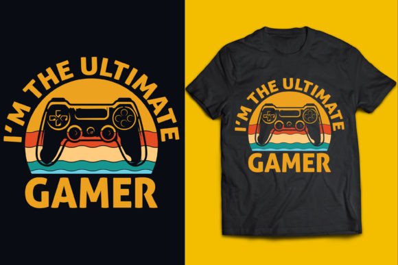 I’m the Ultimate Retro Gamer T Shirt Graphics & Print Templates