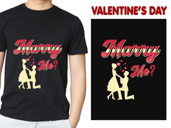 Marry Me Valentine Graphics & Print Templates