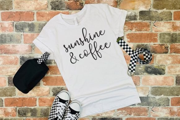 Sunshine Coffee Tshirt SVG EPS PNG: Graphics for Print Templates