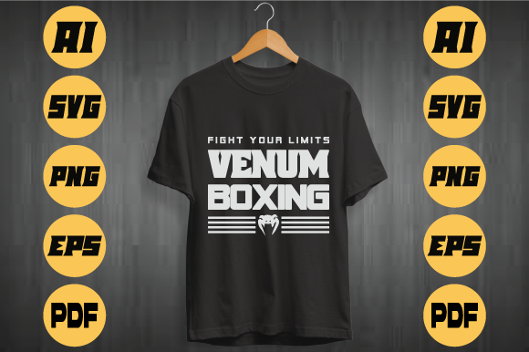SVG Boxing T Shirt Design: Graphics & Print Templates