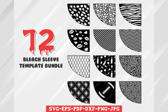 T-Shirt Sleeve Stencil Template: Graphics & Print Templates