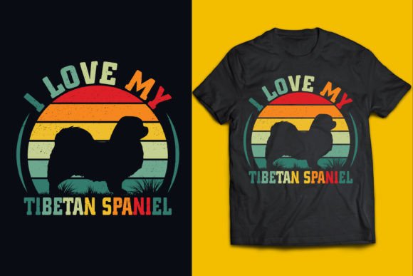 Tibetan Spaniel T Shirt Design 3